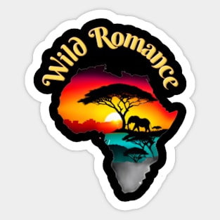 wild romance Sticker